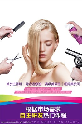 光影发丝 探索美发学校图片素材的艺术与价值